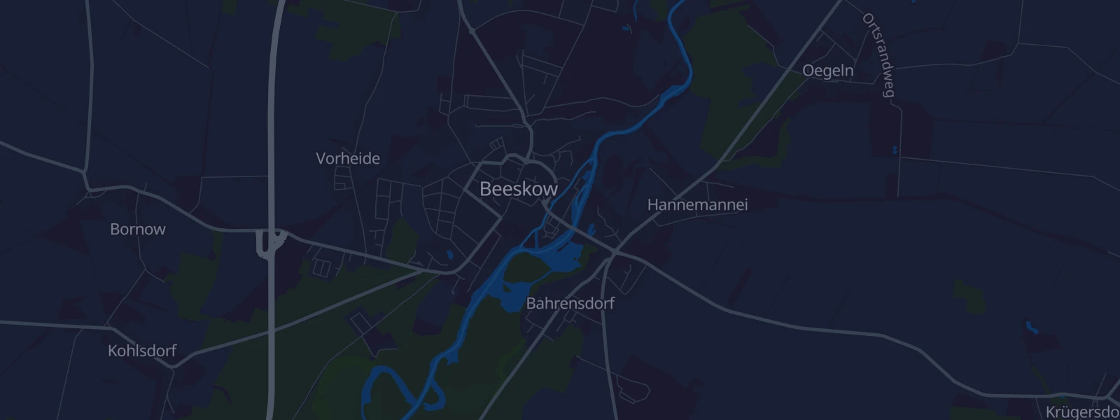 Karte von Beeskow