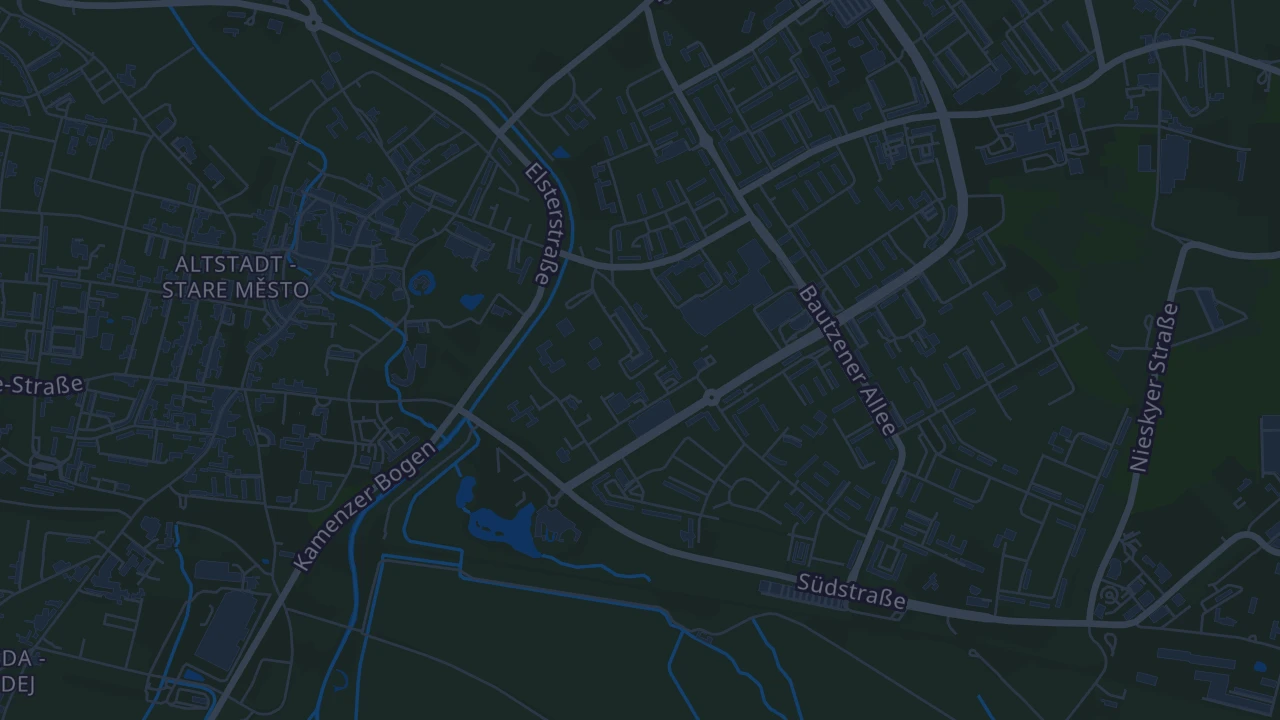 Karte von Hoyerswerda Stadt