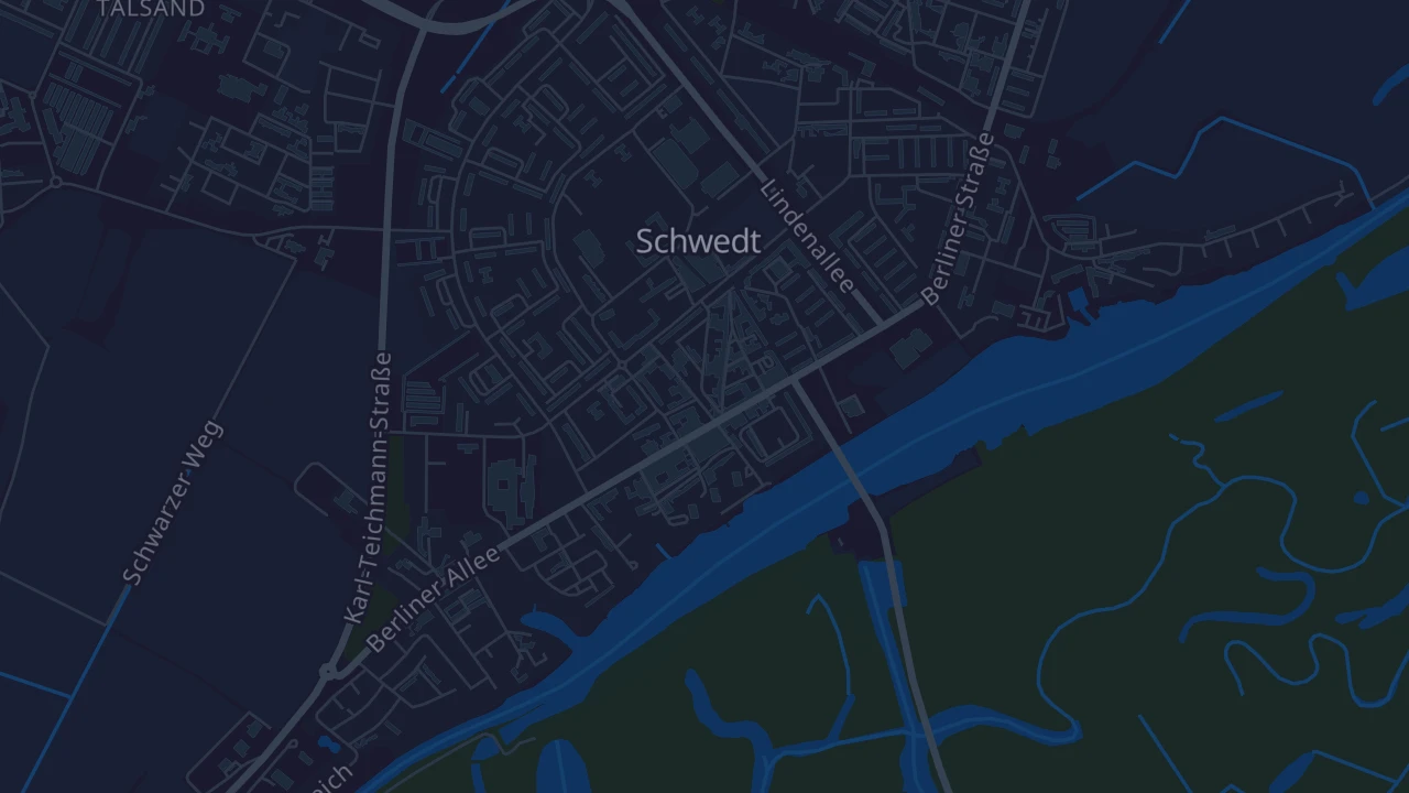 Karte von Schwedt/Oder