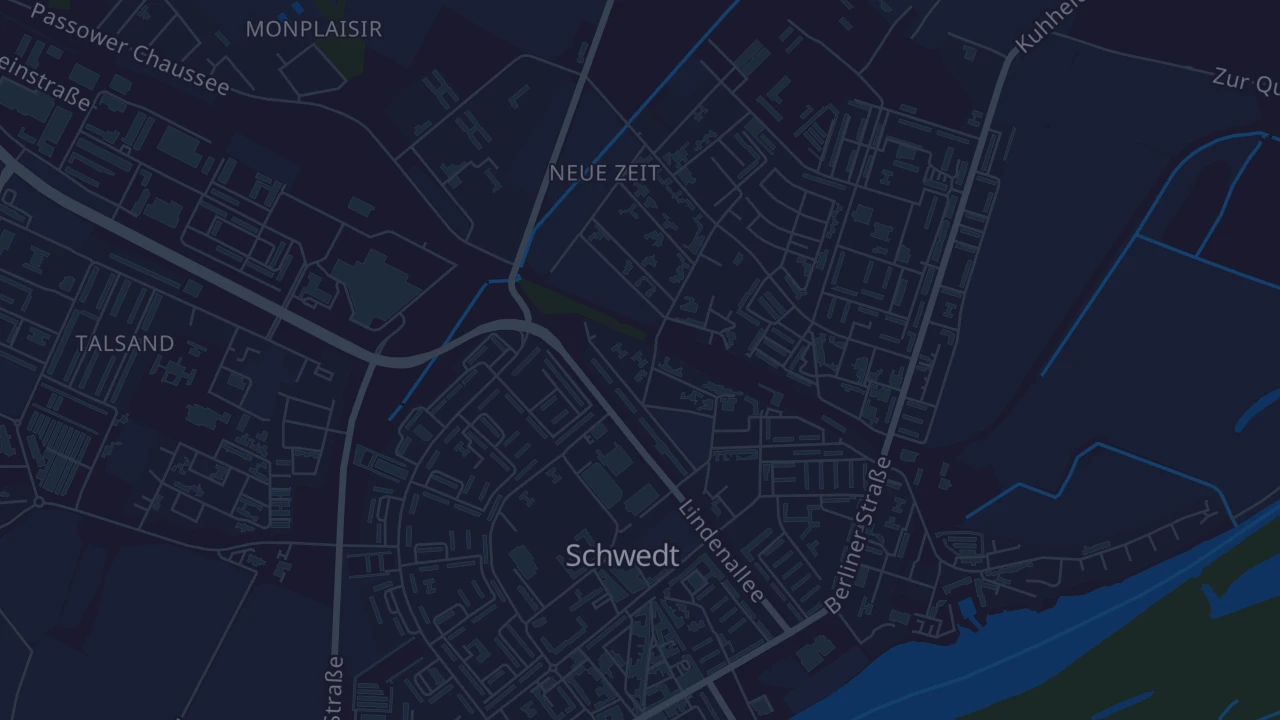 Karte von Schwedt/Oder