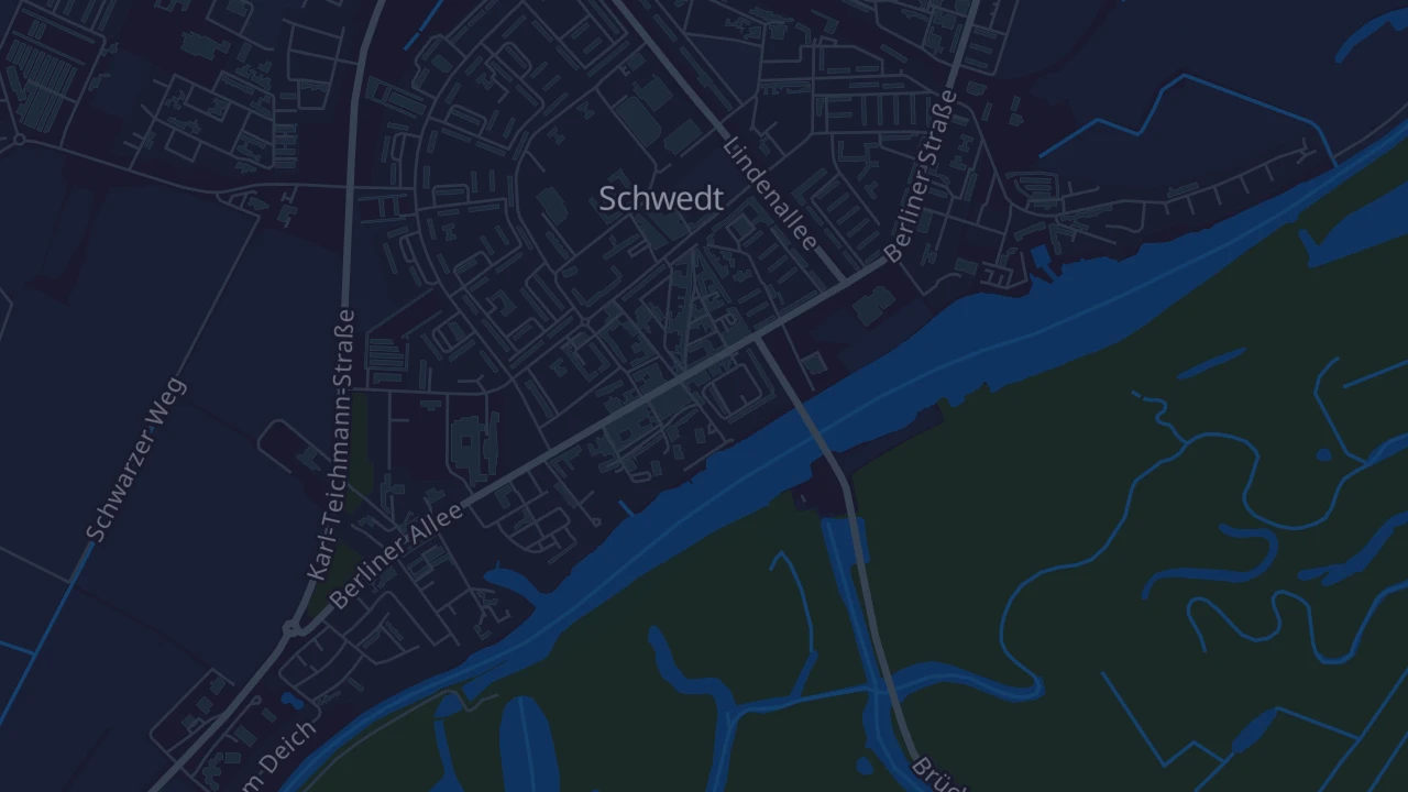 Karte von Schwedt/Oder