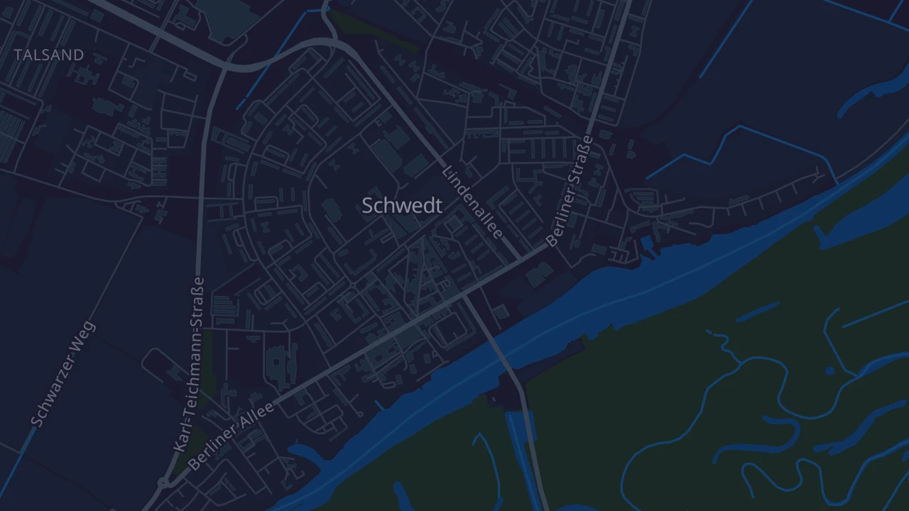 Karte von Schwedt/Oder