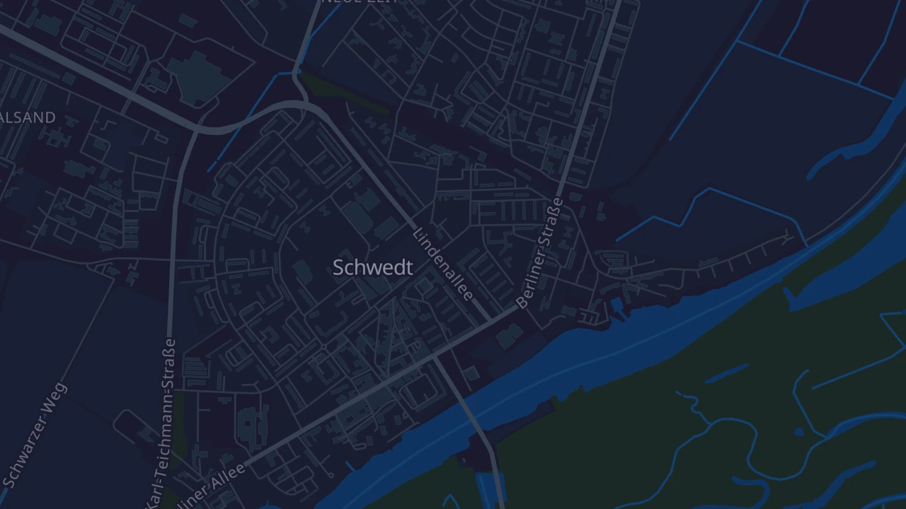 Karte von Schwedt/Oder