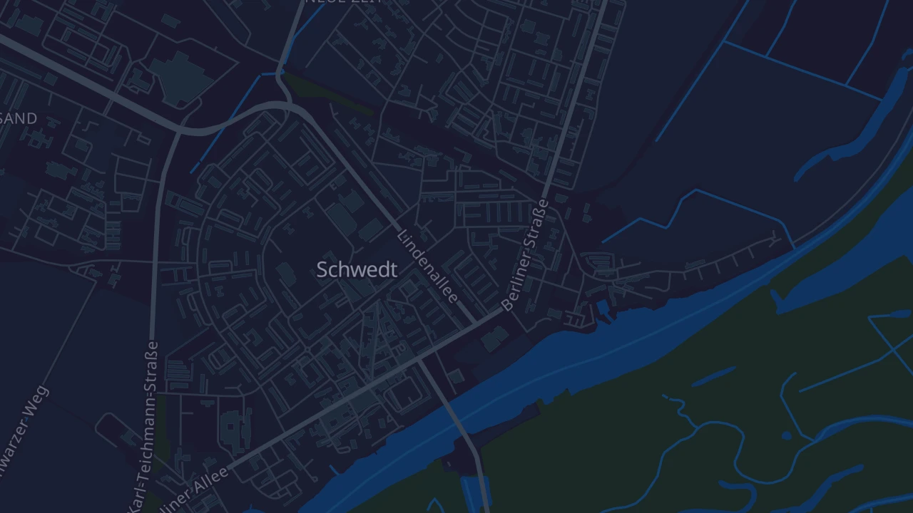 Karte von Schwedt/Oder