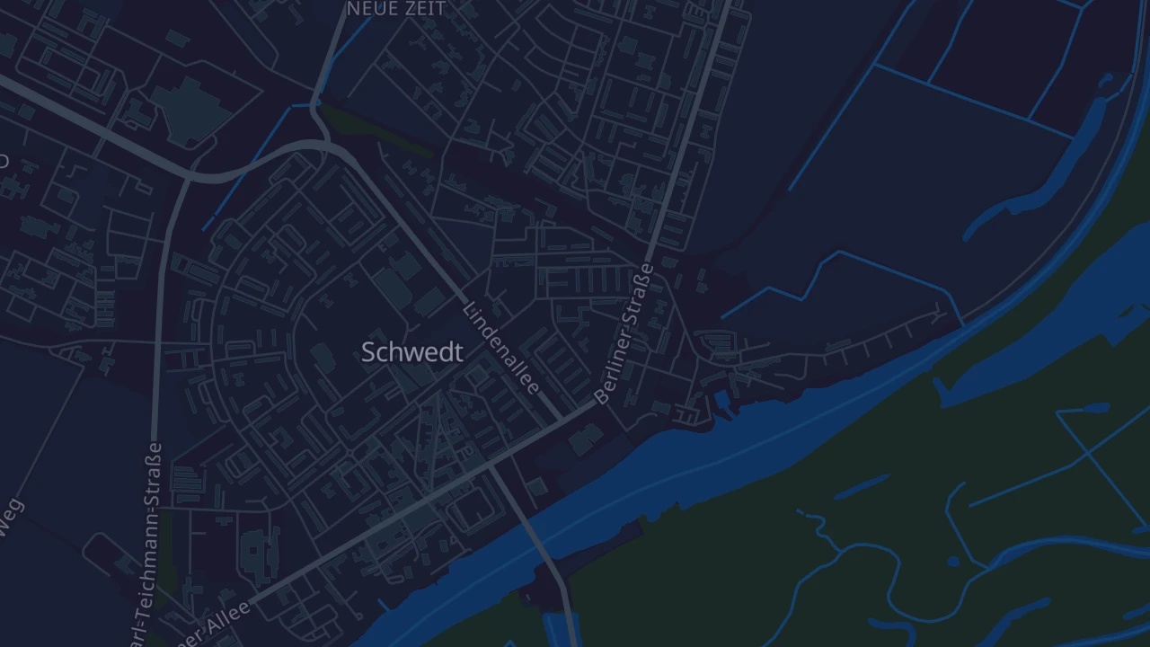 Karte von Schwedt/Oder