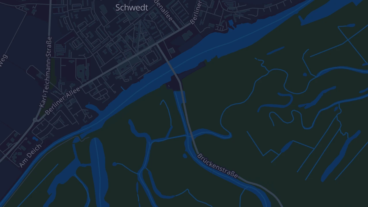 Karte von Schwedt/Oder