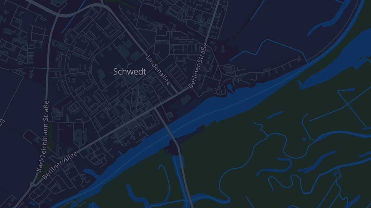 Karte von Schwedt/Oder