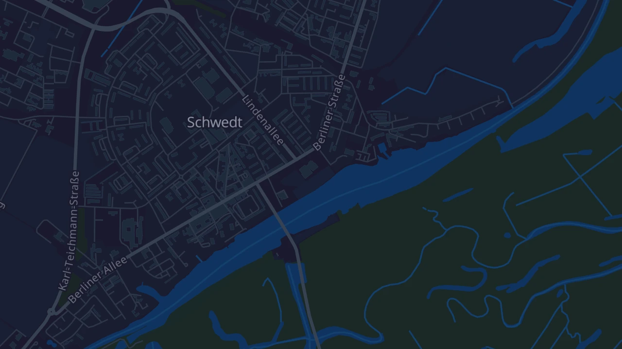 Karte von Schwedt/Oder