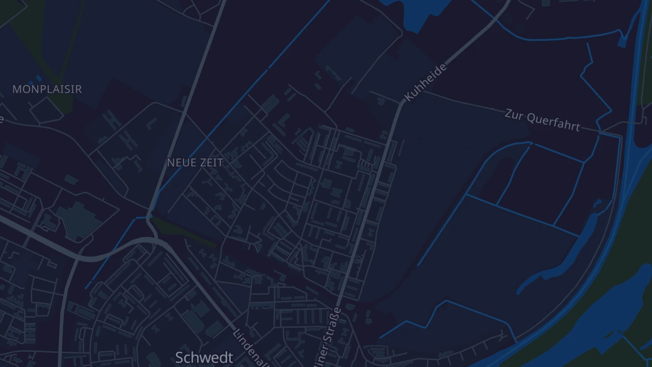 Karte von Schwedt/Oder
