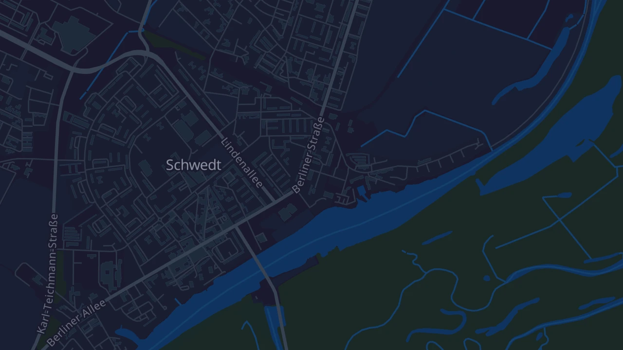 Karte von Schwedt/Oder