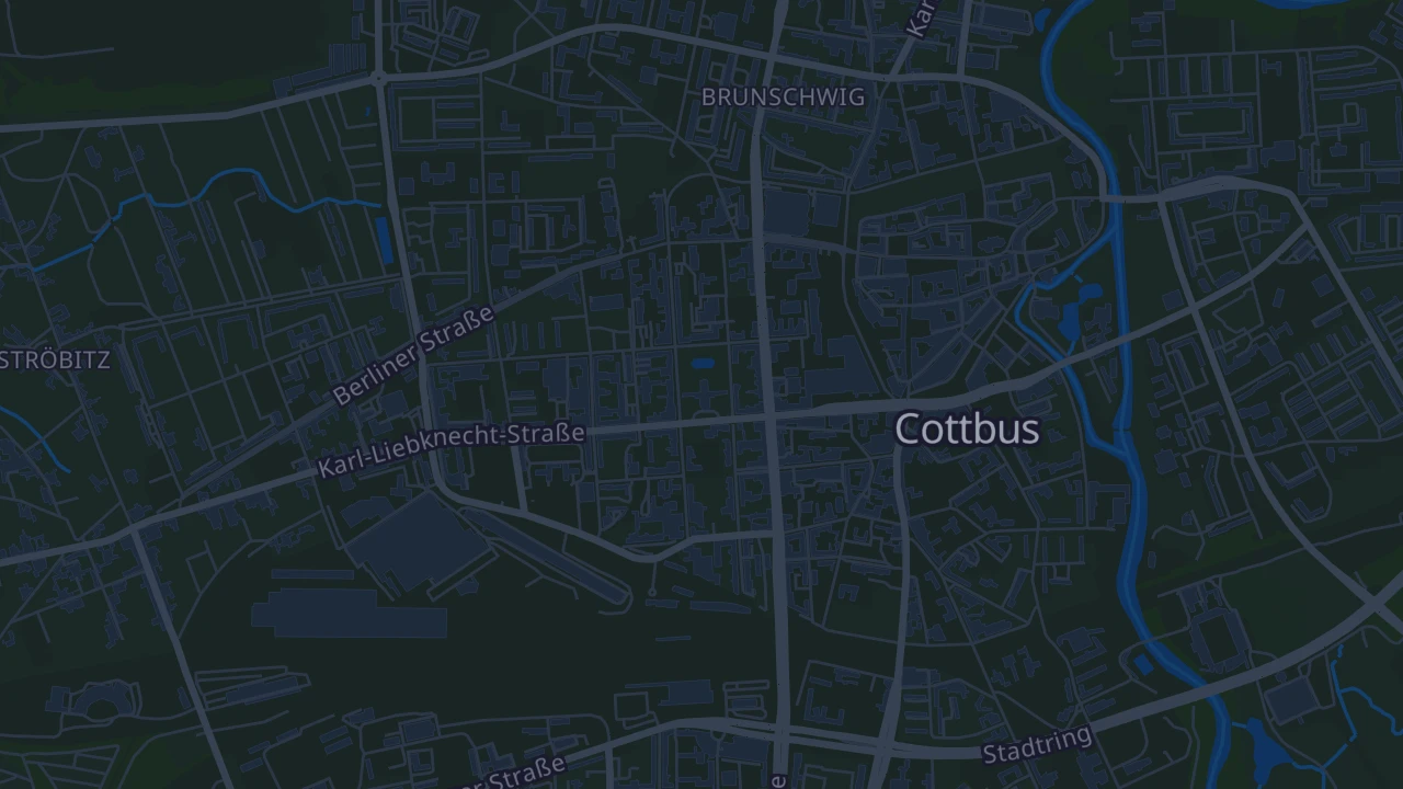 Karte von Cottbus