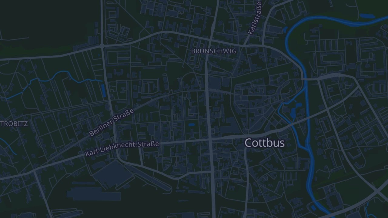 Karte von Cottbus
