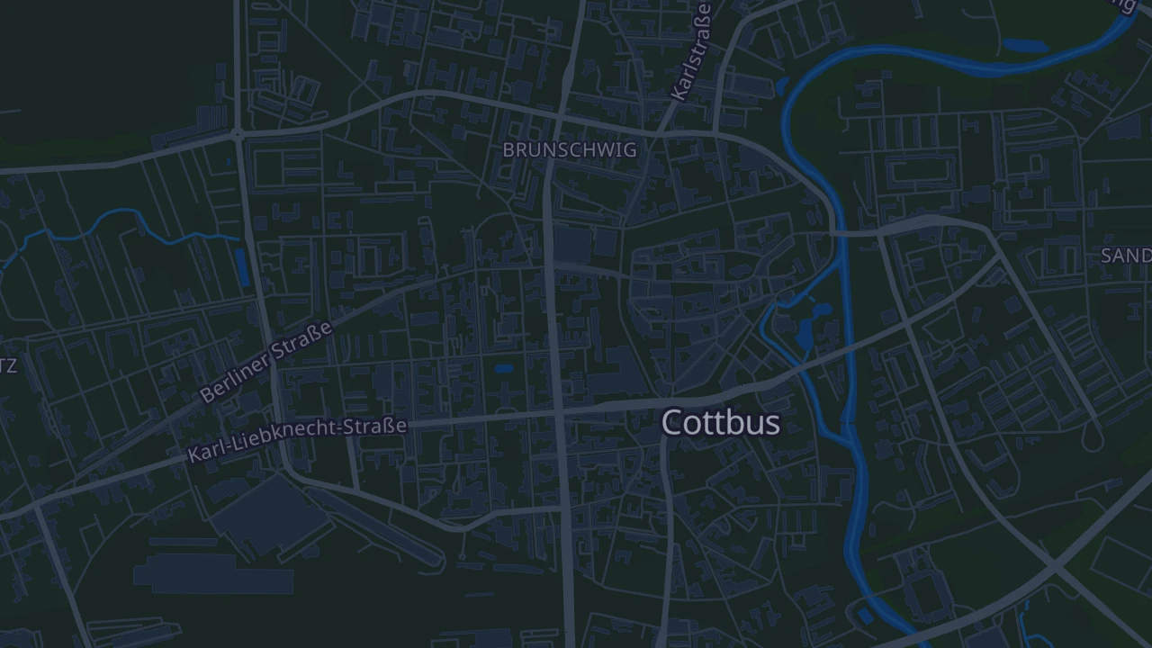 Karte von Cottbus