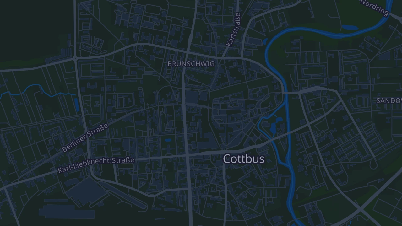 Karte von Cottbus