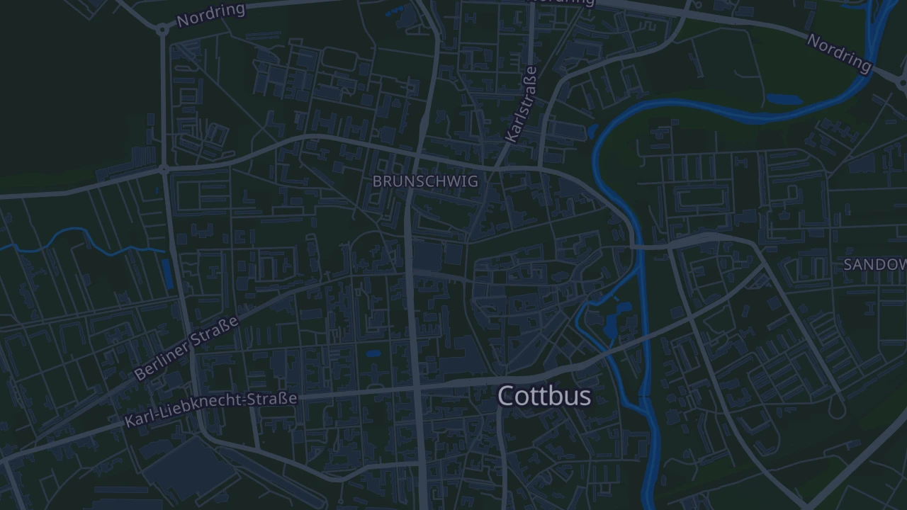 Karte von Cottbus