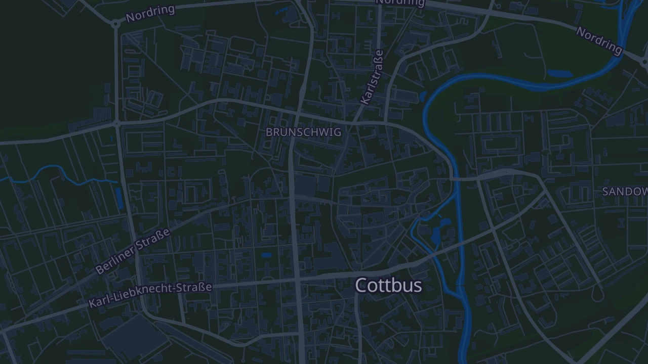 Karte von Cottbus