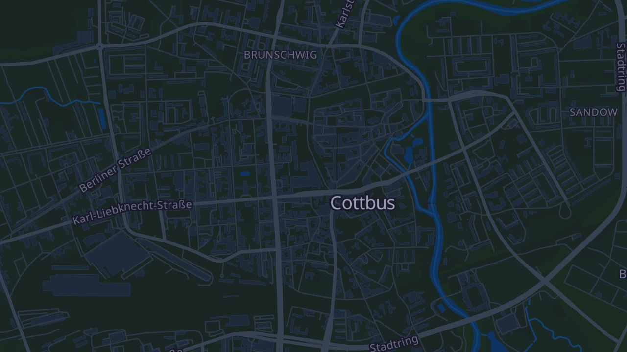 Karte von Cottbus