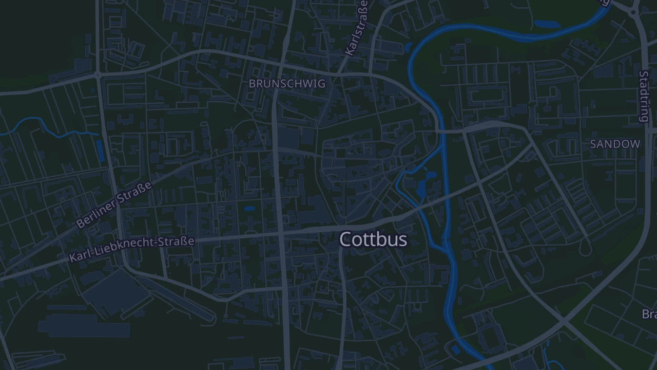 Karte von Cottbus