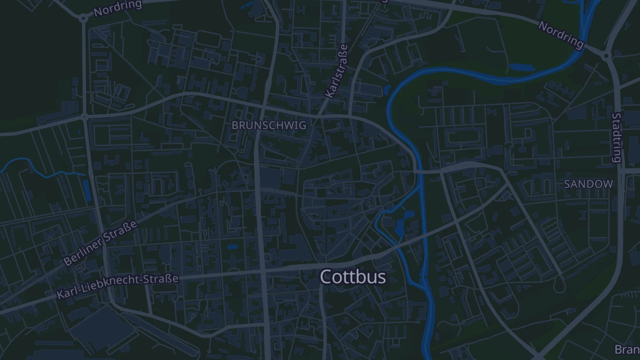 Karte von Cottbus