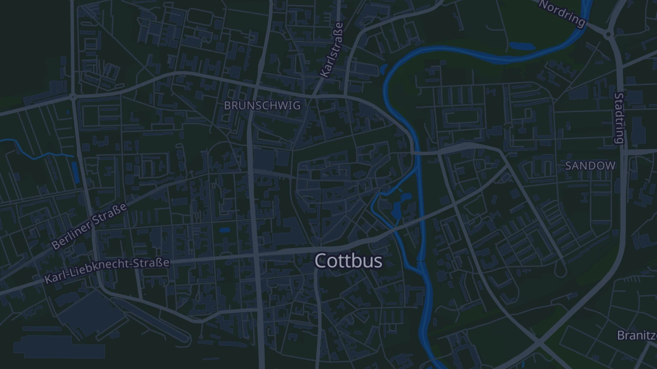 Karte von Cottbus