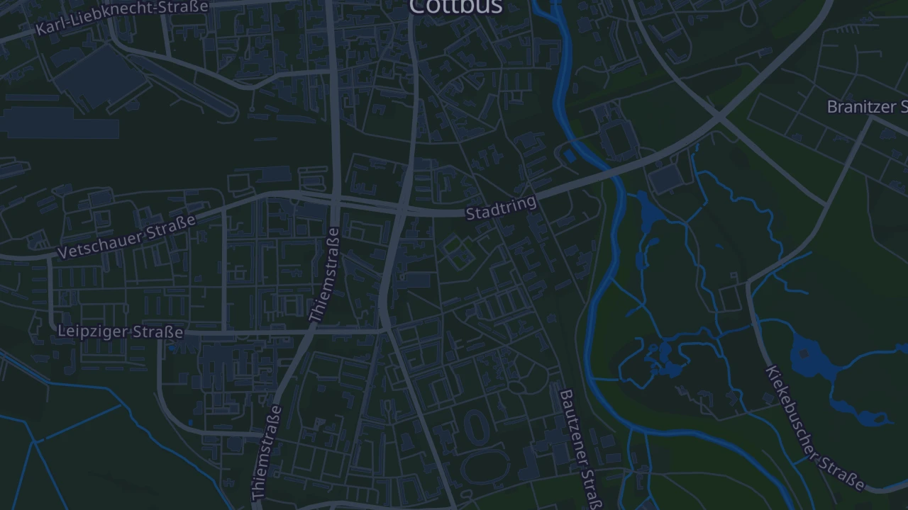 Karte von Cottbus