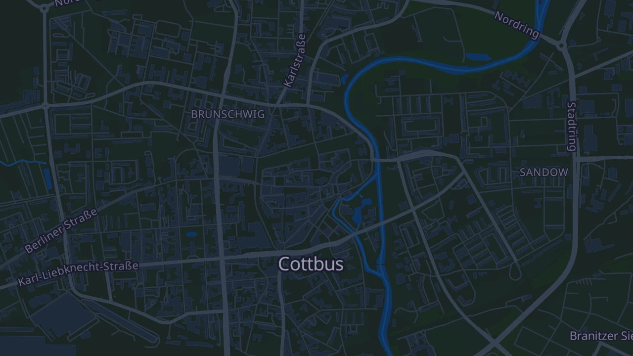 Karte von Cottbus