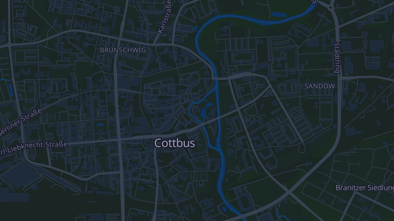 Karte von Cottbus