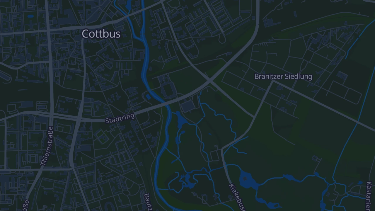 Karte von Cottbus
