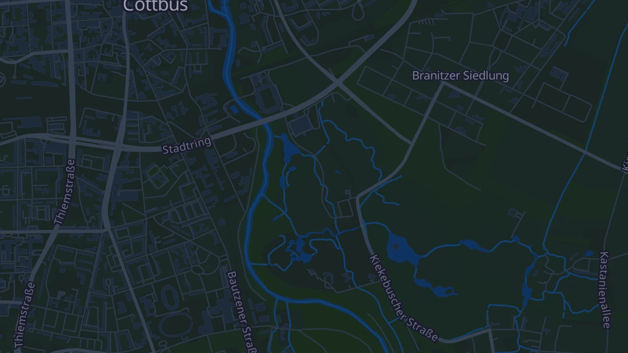 Karte von Cottbus