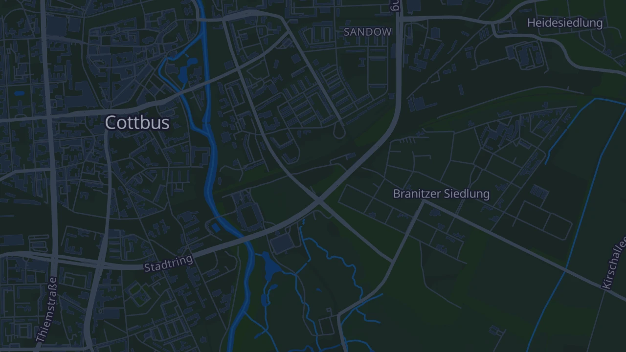Karte von Cottbus