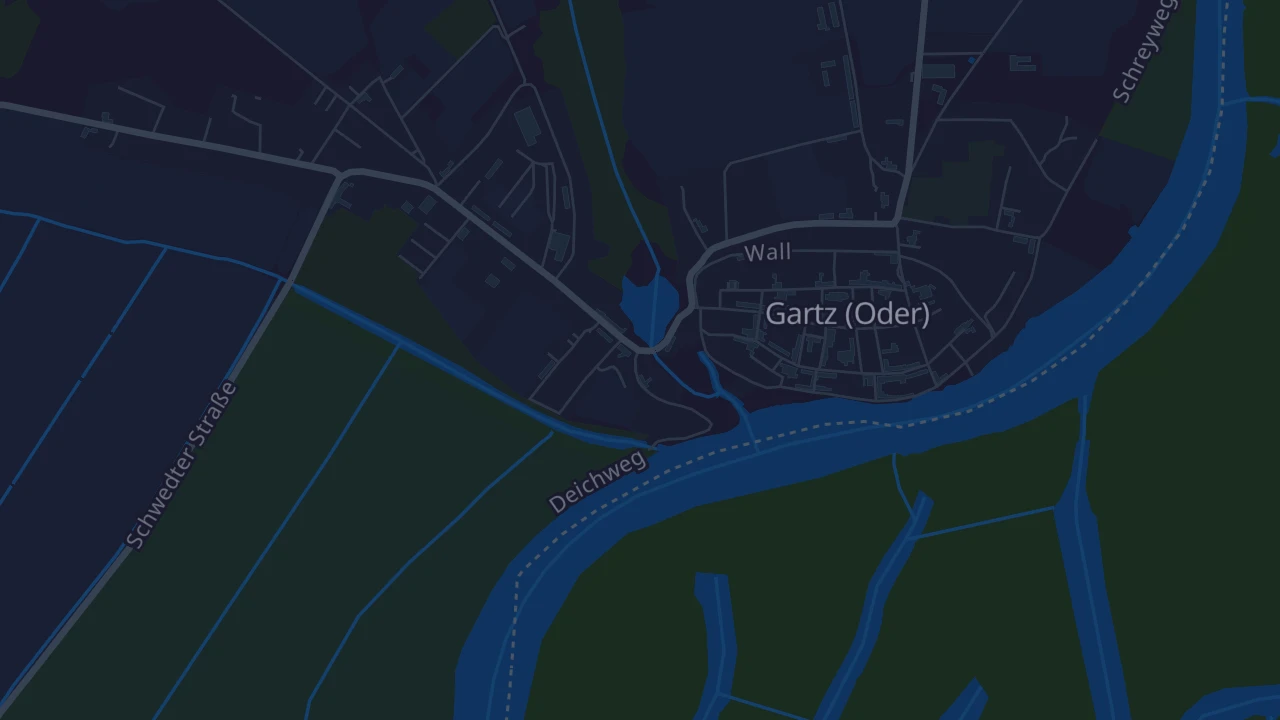 Karte von Gartz (Oder)