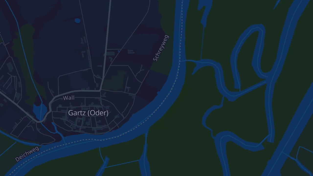 Karte von Gartz (Oder)