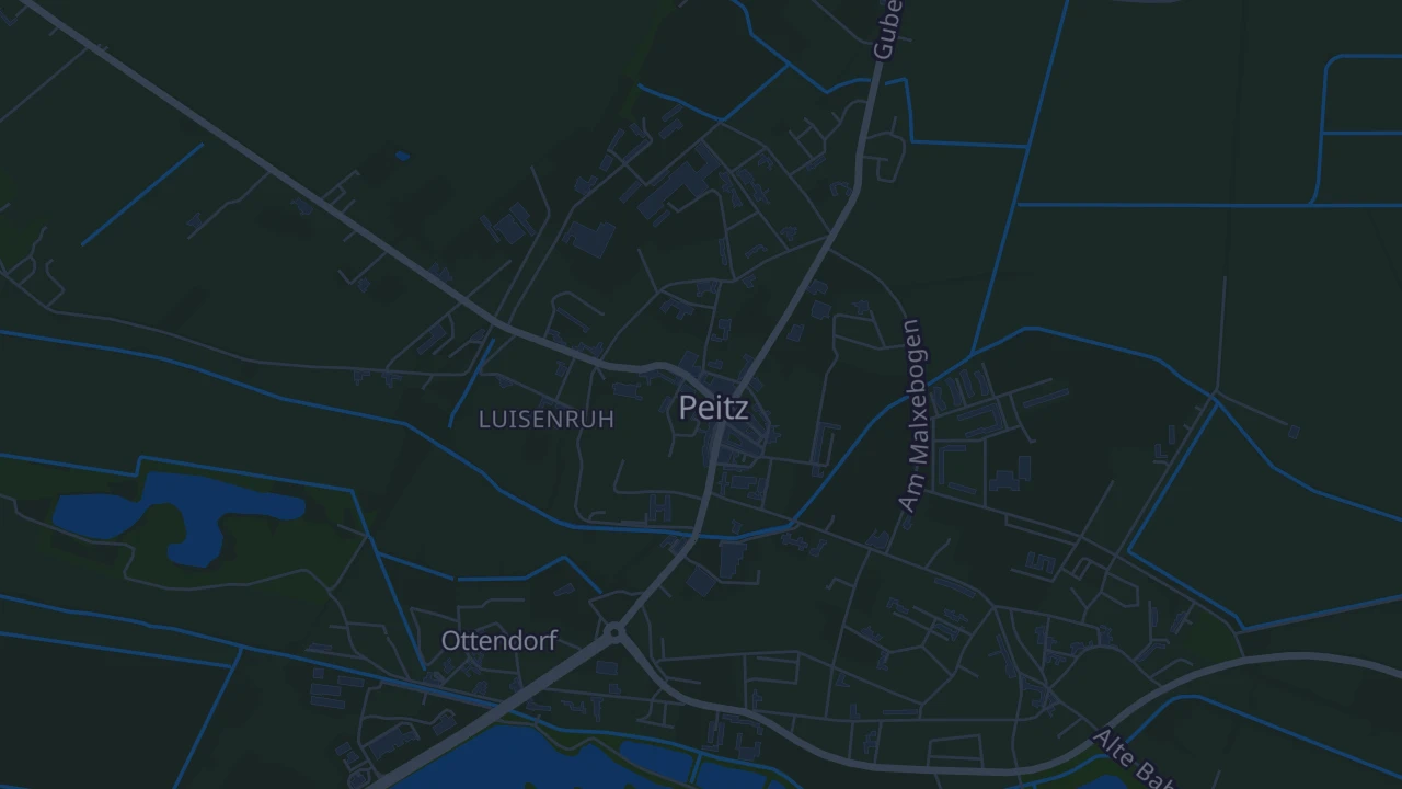 Karte von Peitz