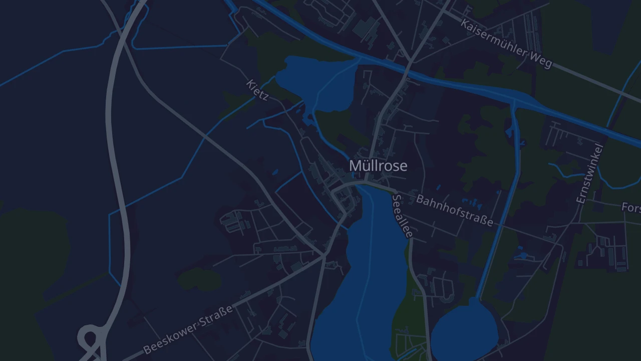 Karte von Müllrose