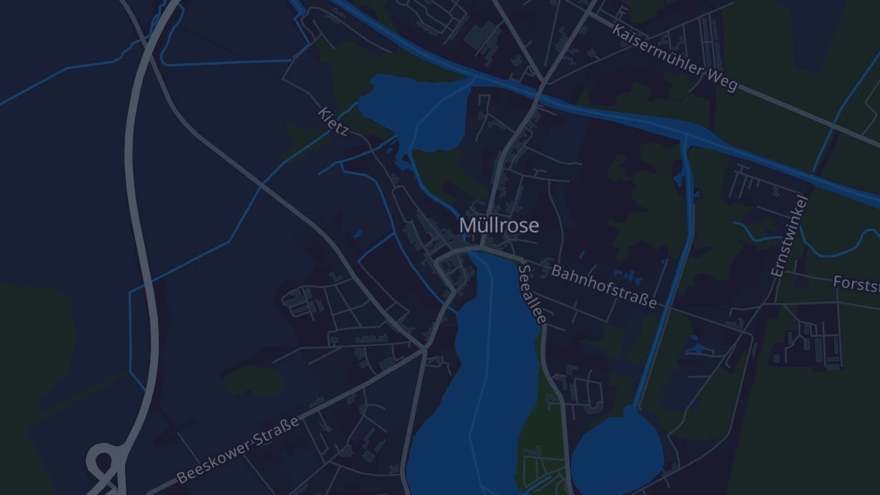 Karte von Müllrose