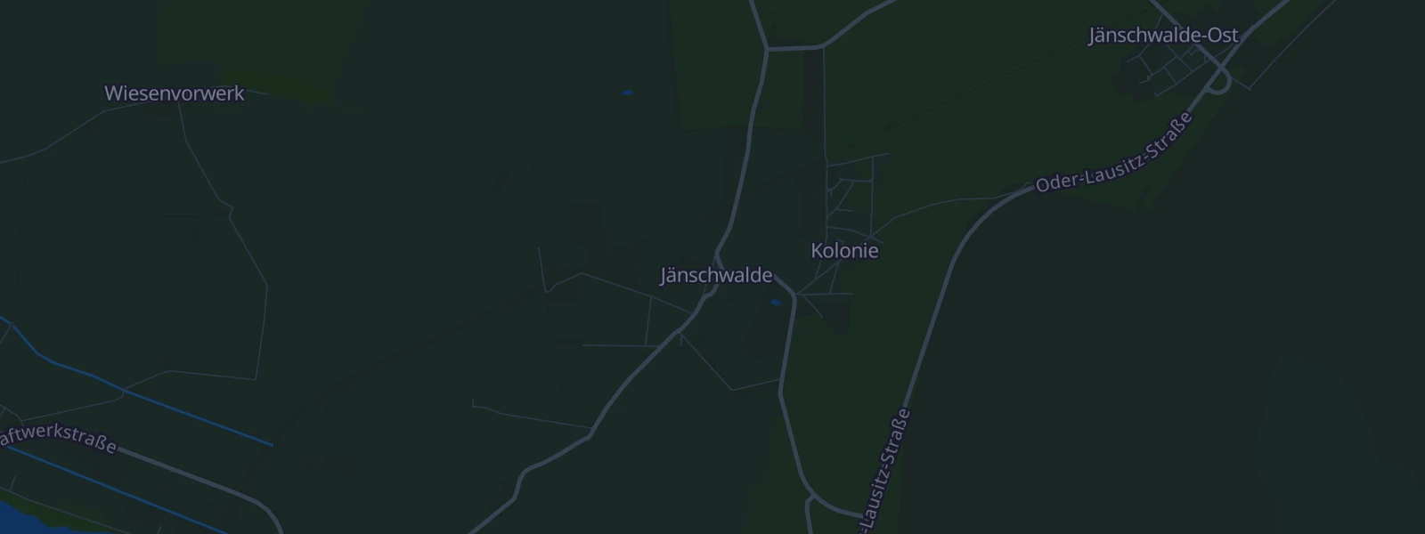Karte von Jänschwalde
