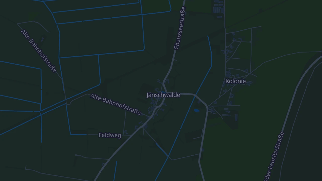 Karte von Jänschwalde