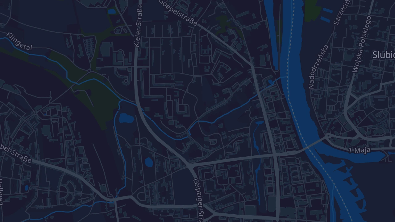 Karte von Frankfurt (Oder)