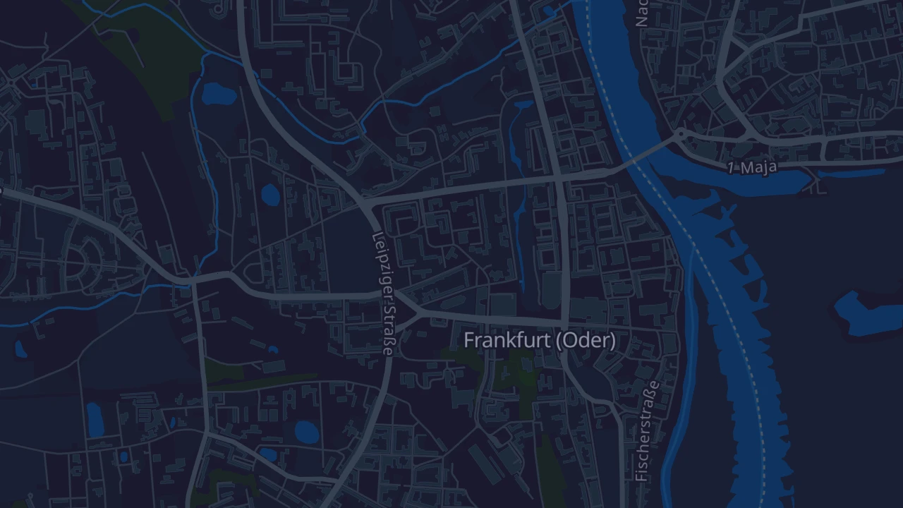 Karte von Frankfurt (Oder)