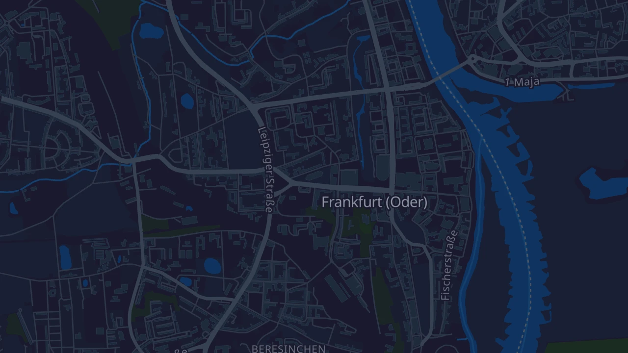 Karte von Frankfurt (Oder)