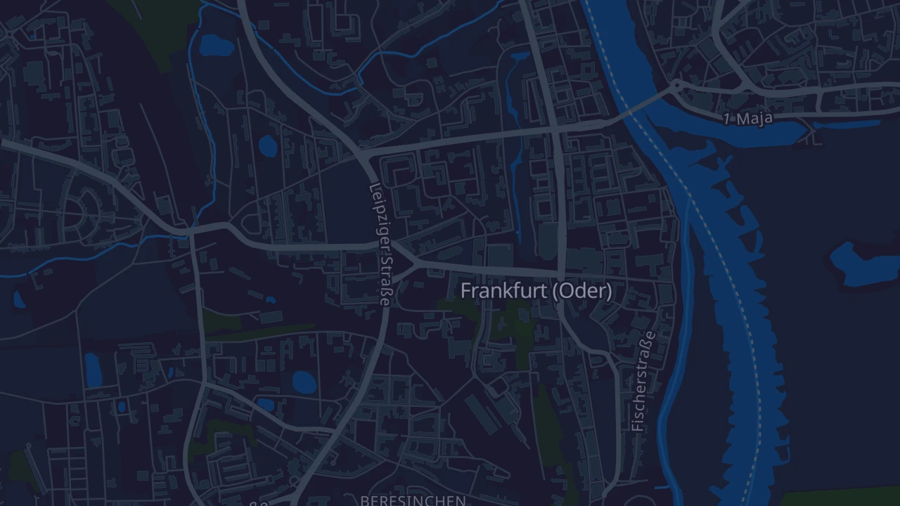 Karte von Frankfurt (Oder)
