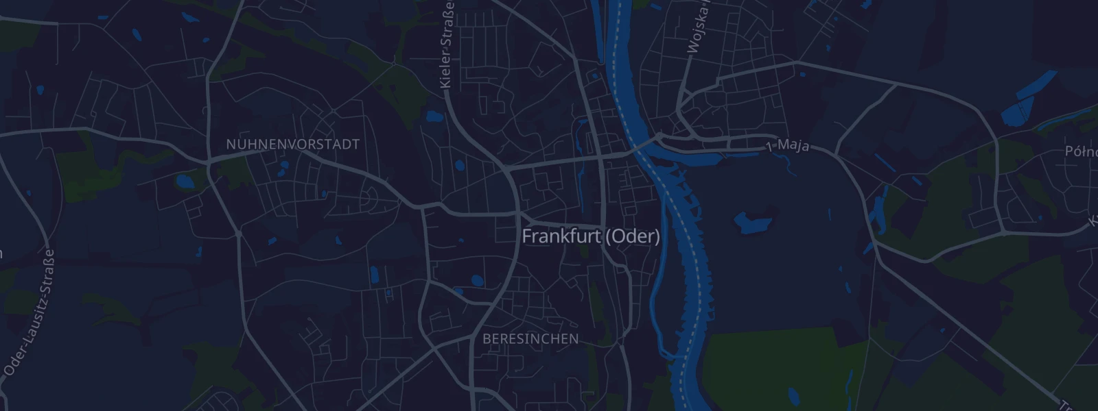 Karte von Frankfurt (Oder)