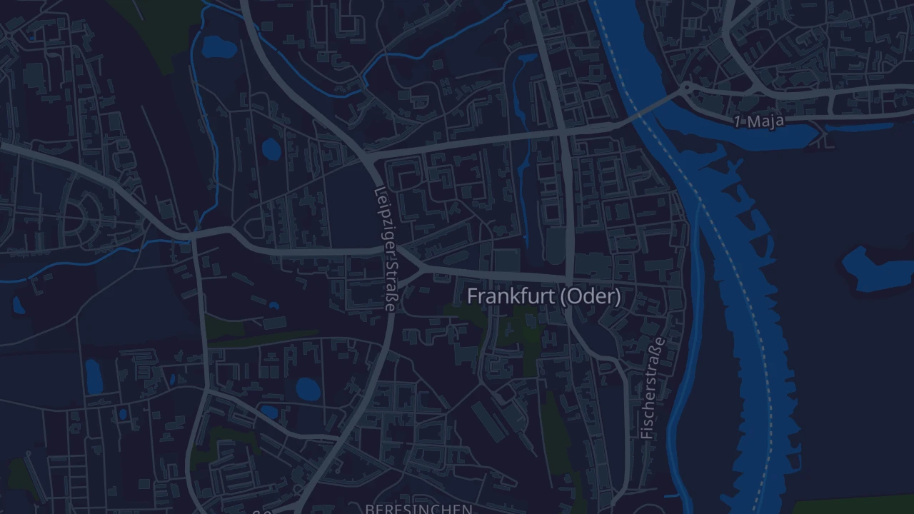 Karte von Frankfurt (Oder)
