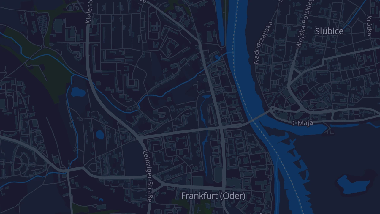 Karte von Frankfurt (Oder)