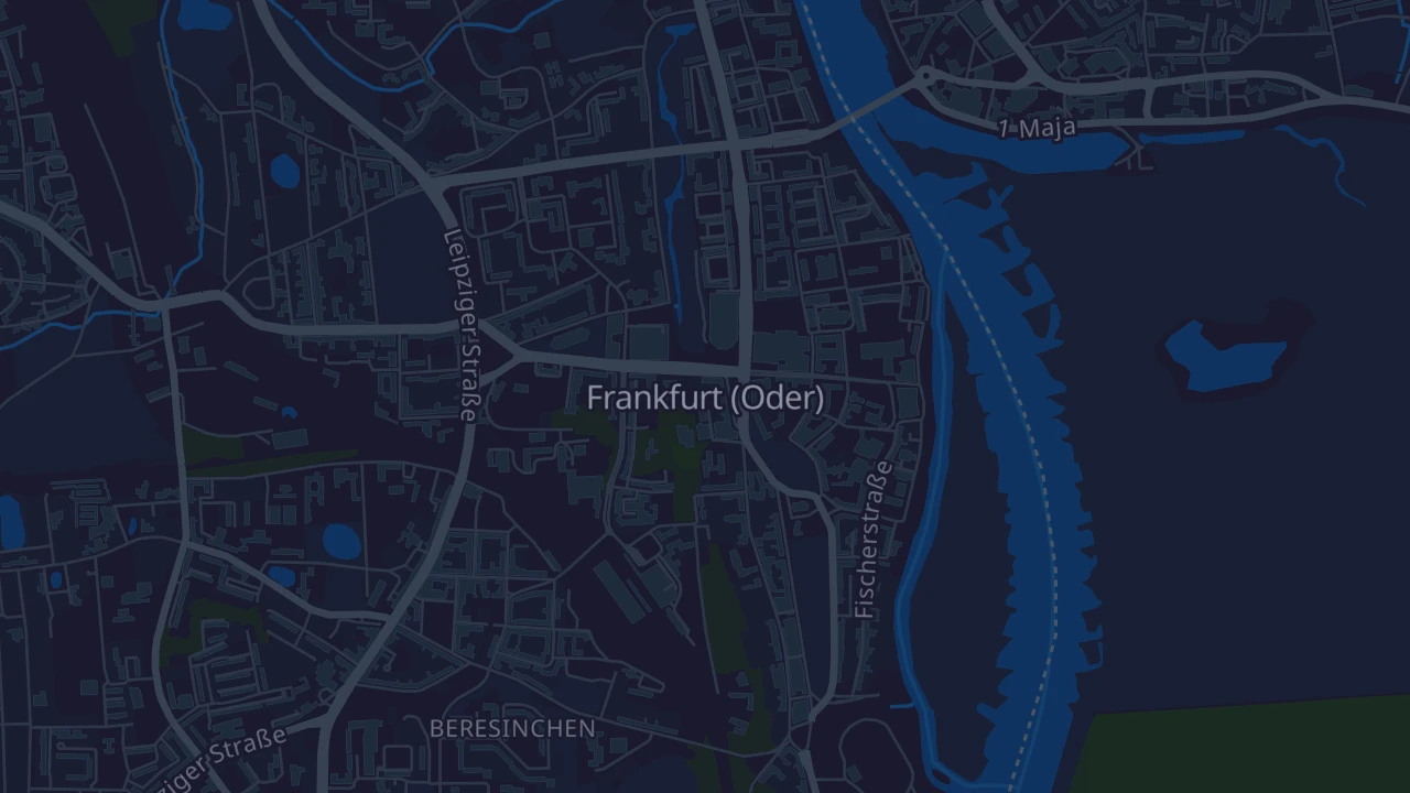 Karte von Frankfurt (Oder)
