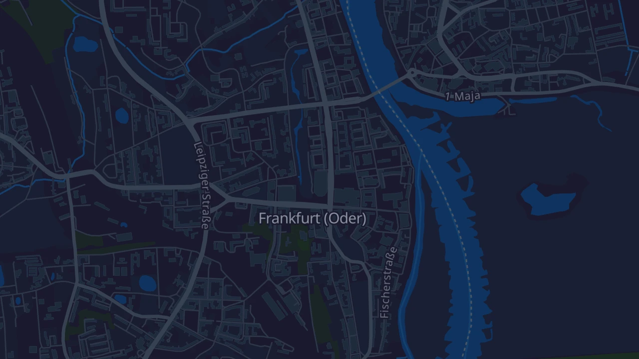Karte von Frankfurt (Oder)