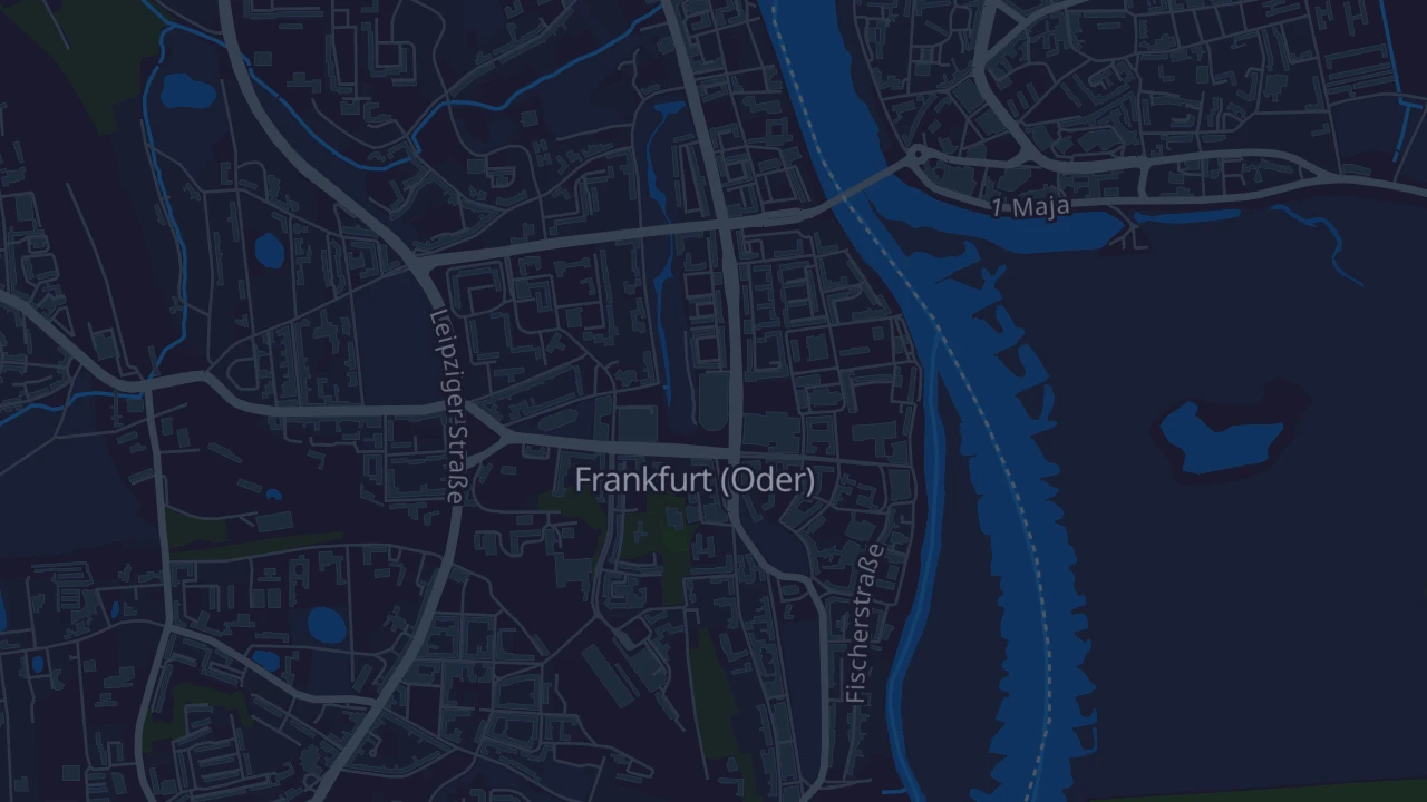 Karte von Frankfurt (Oder)