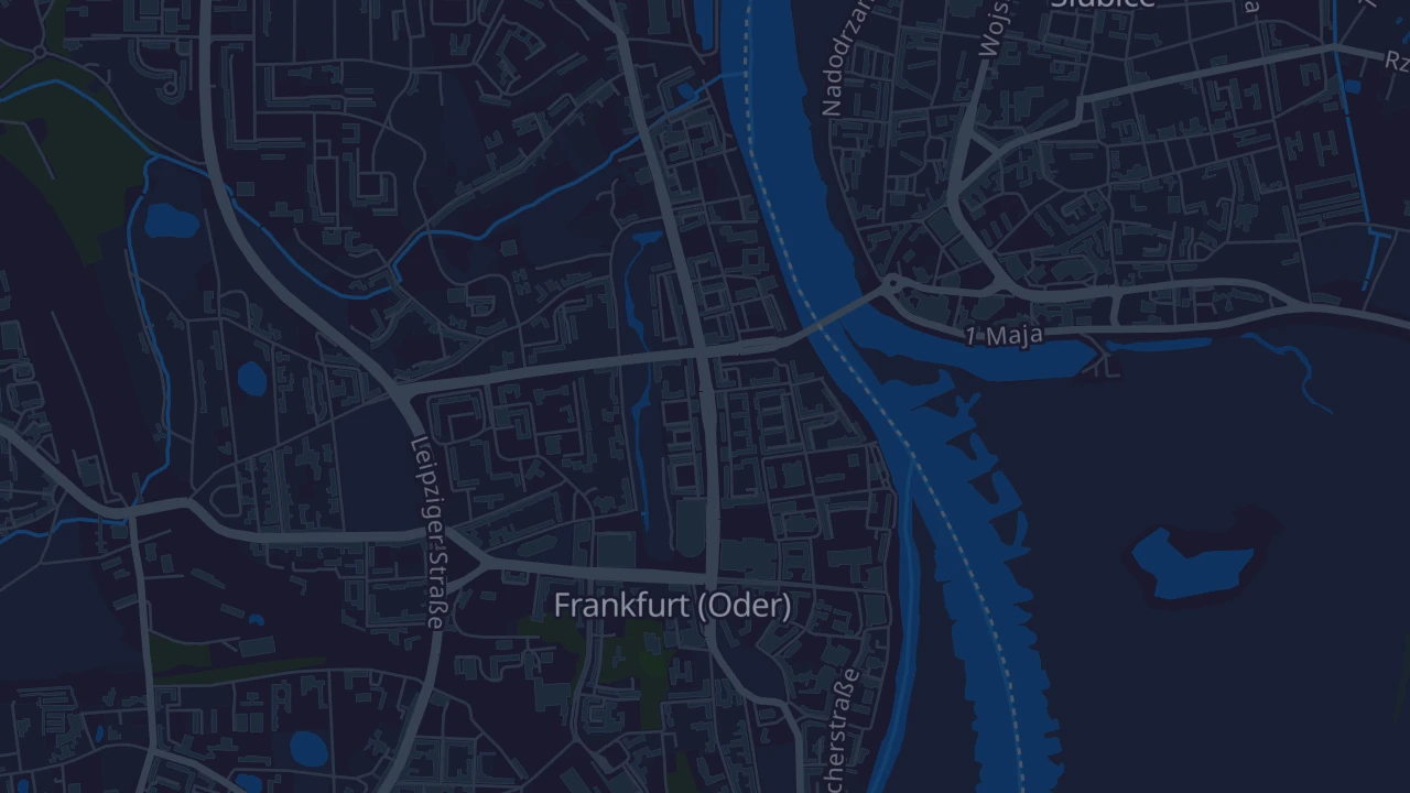 Karte von Frankfurt (Oder)