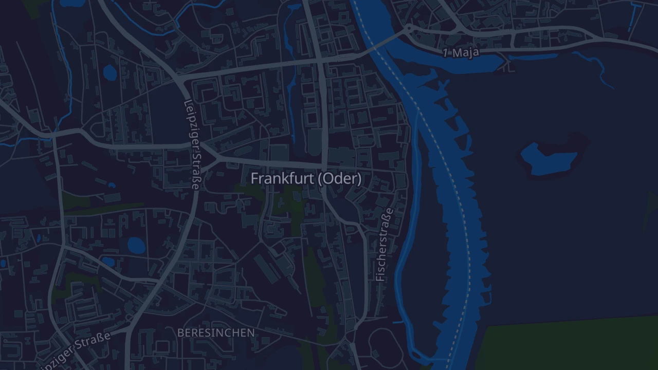 Karte von Frankfurt (Oder)