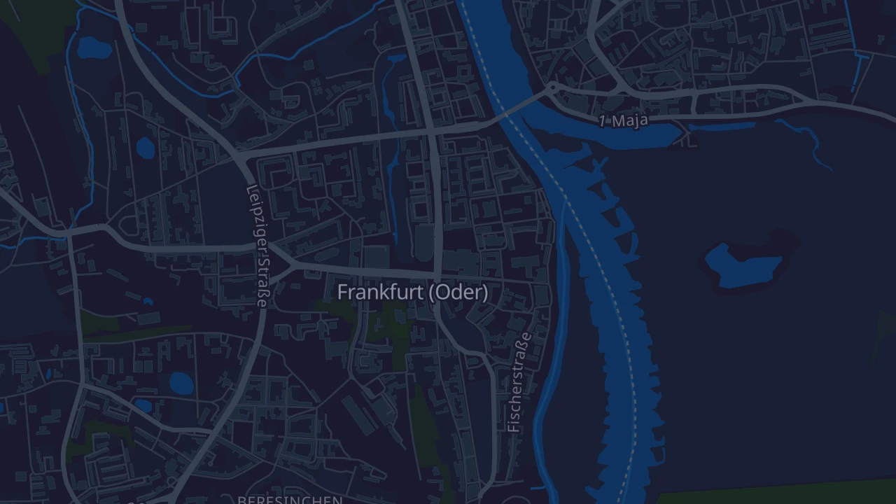 Karte von Frankfurt (Oder)